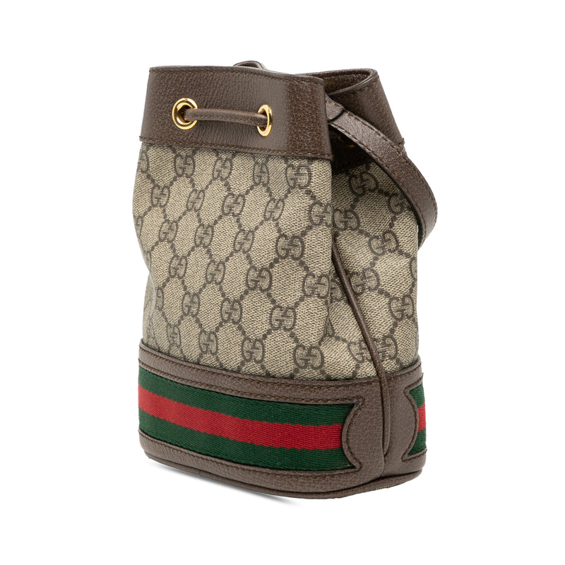 Mini GG Supreme Web Ophidia Bucket Bag - Image 2