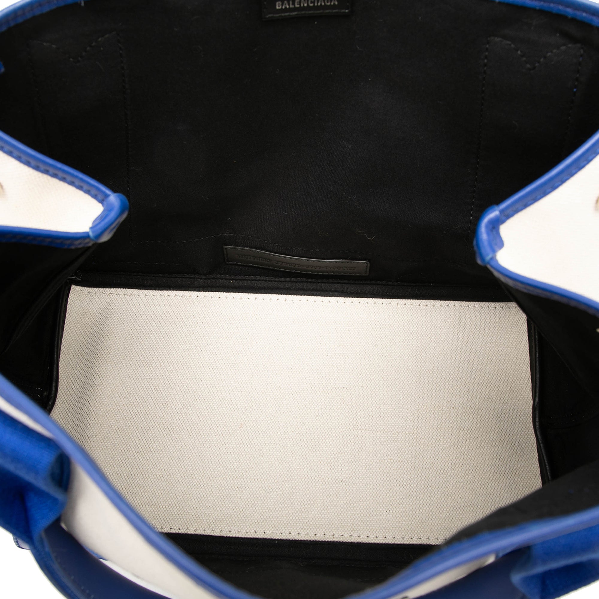 Canvas Navy Cabas S Tote - Image 4
