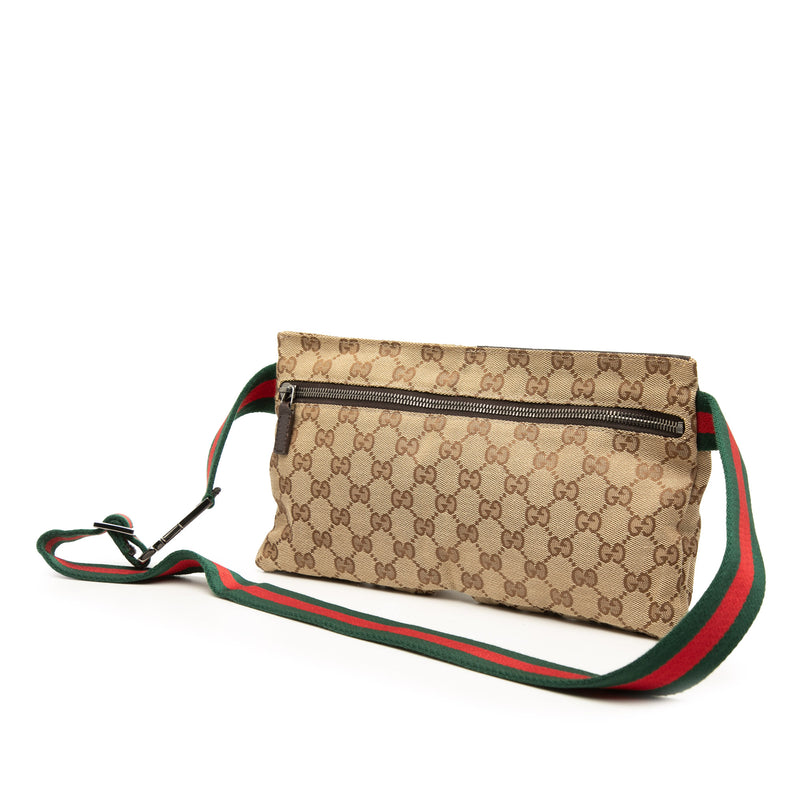 GG Canvas Web Double Pocket Belt Bag - Image 2
