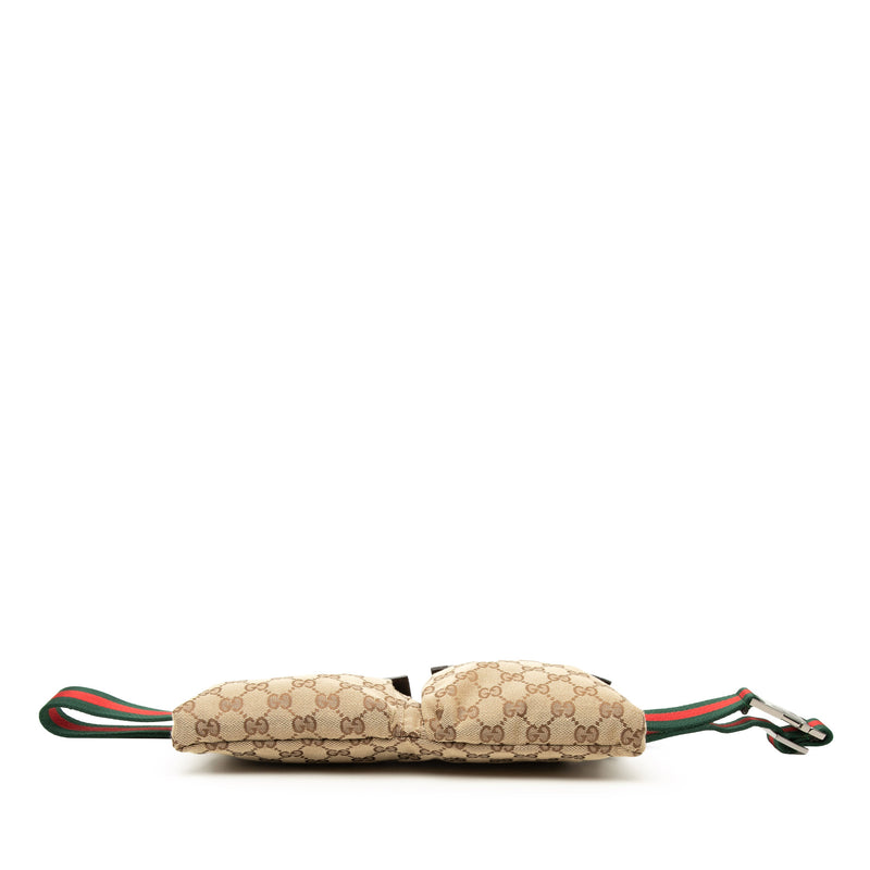 GG Canvas Web Double Pocket Belt Bag - Image 3