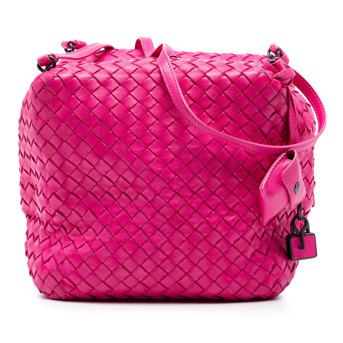 Nappa Intrecciato Cube Crossbody - Image 1