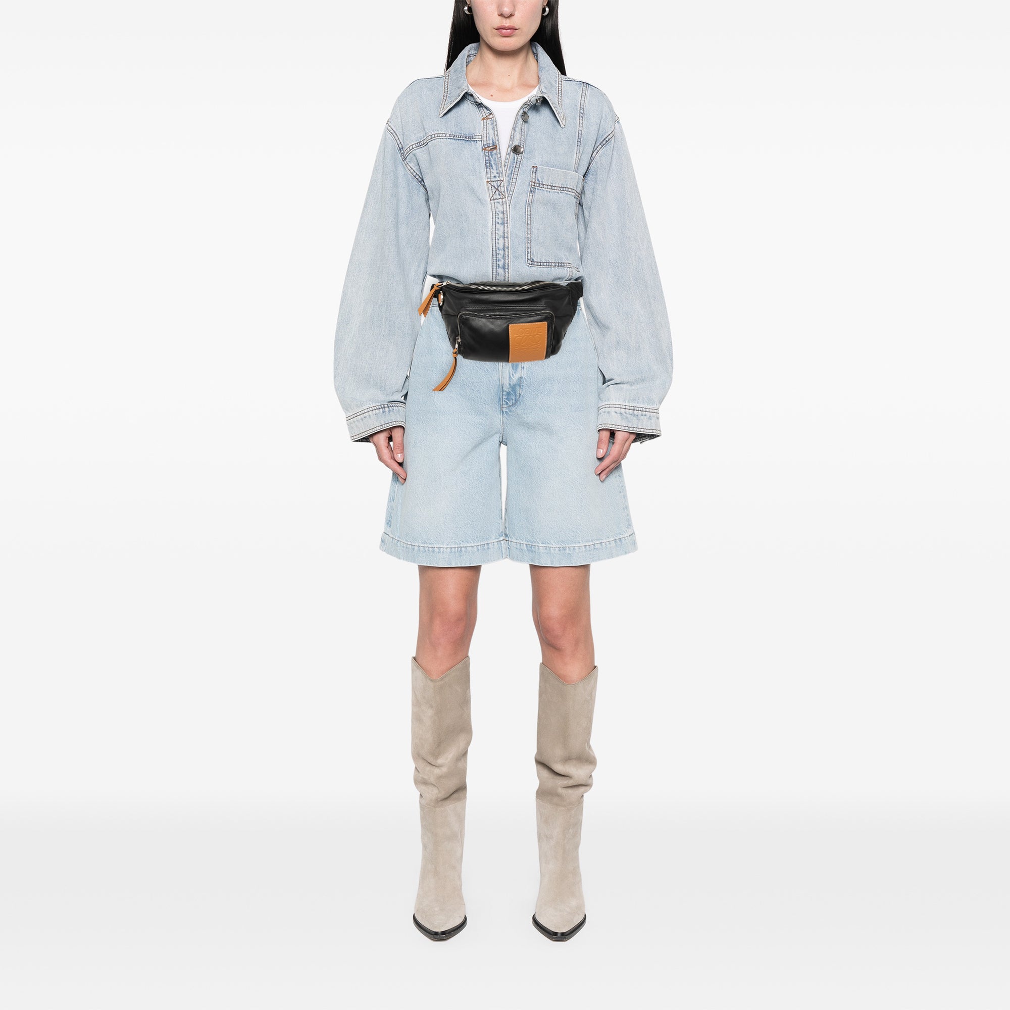 Nappa Anagram Puffy Belt Bag - Image 9