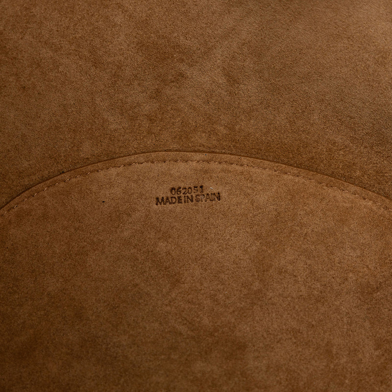 Paulas Ibiza Perforated Leather Shell Basket Tote - Image 5