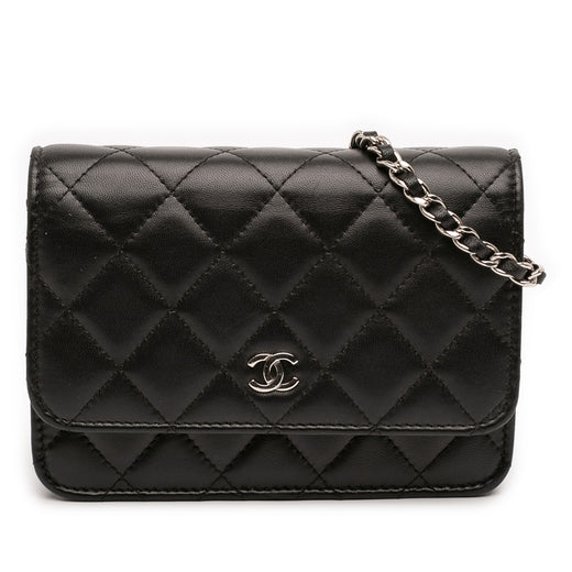 Mini CC Lambskin Wallet on Chain - Image 1