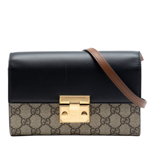 Small GG Supreme Padlock Wallet on Strap - Image 1