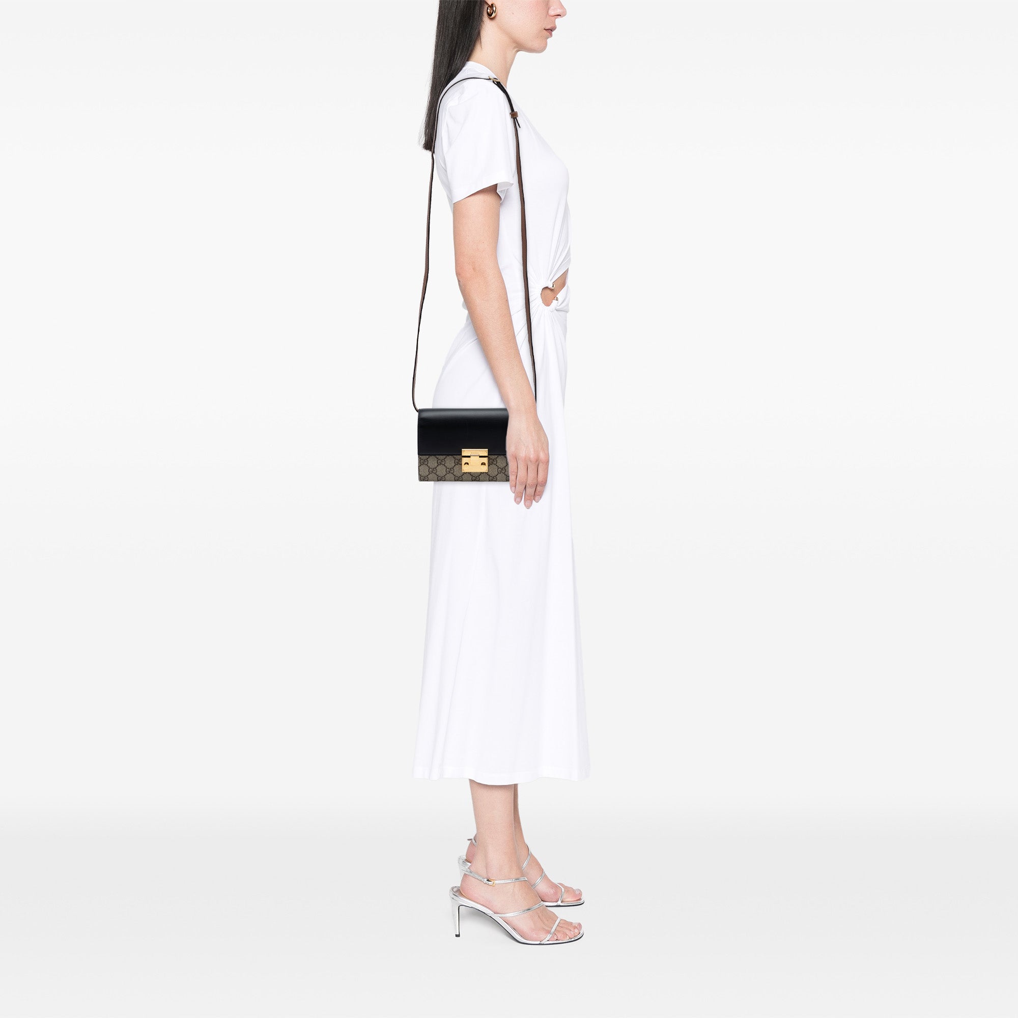 Small GG Supreme Padlock Wallet on Strap - Image 6