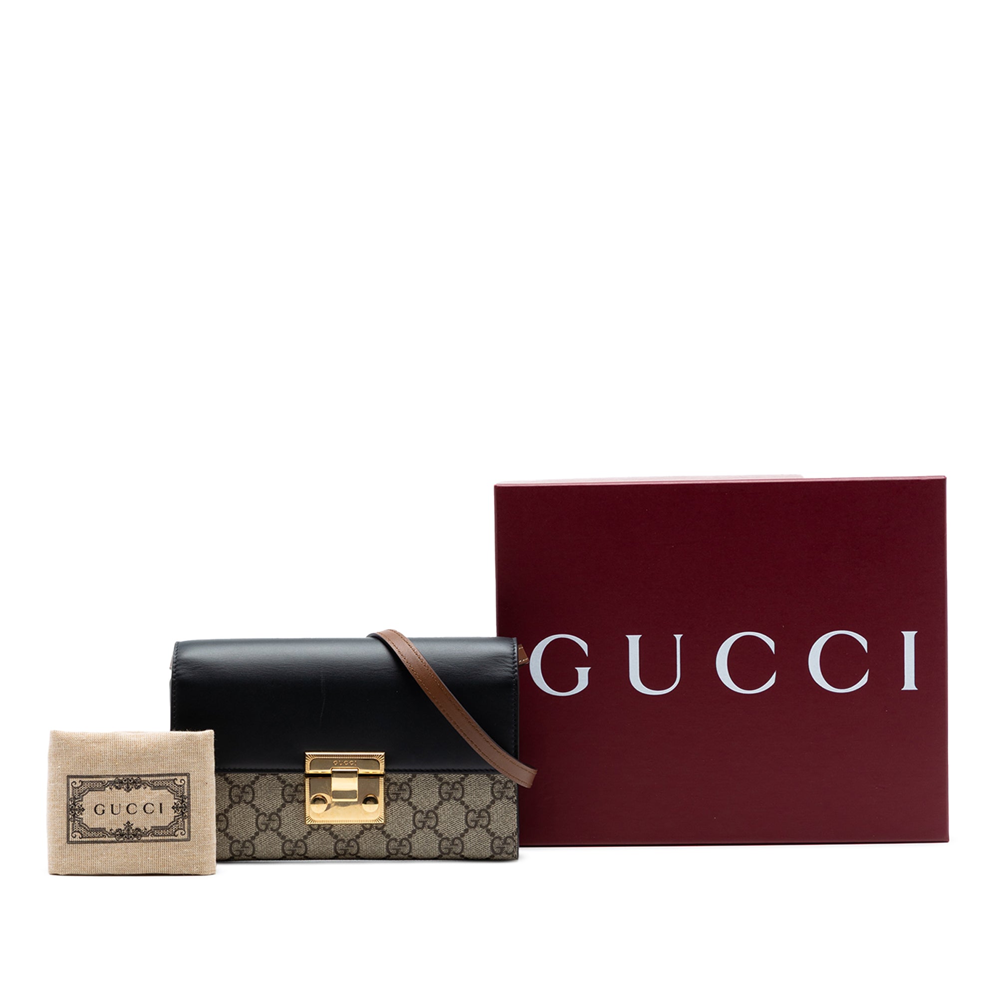 Small GG Supreme Padlock Wallet on Strap - Image 7