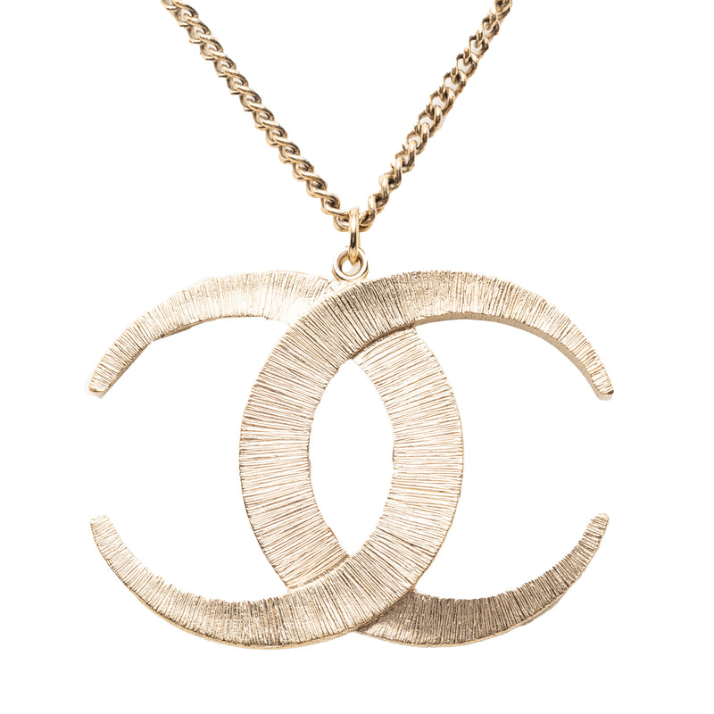 CC Gold Plated Strass Moon Pendant Necklace - Image 2