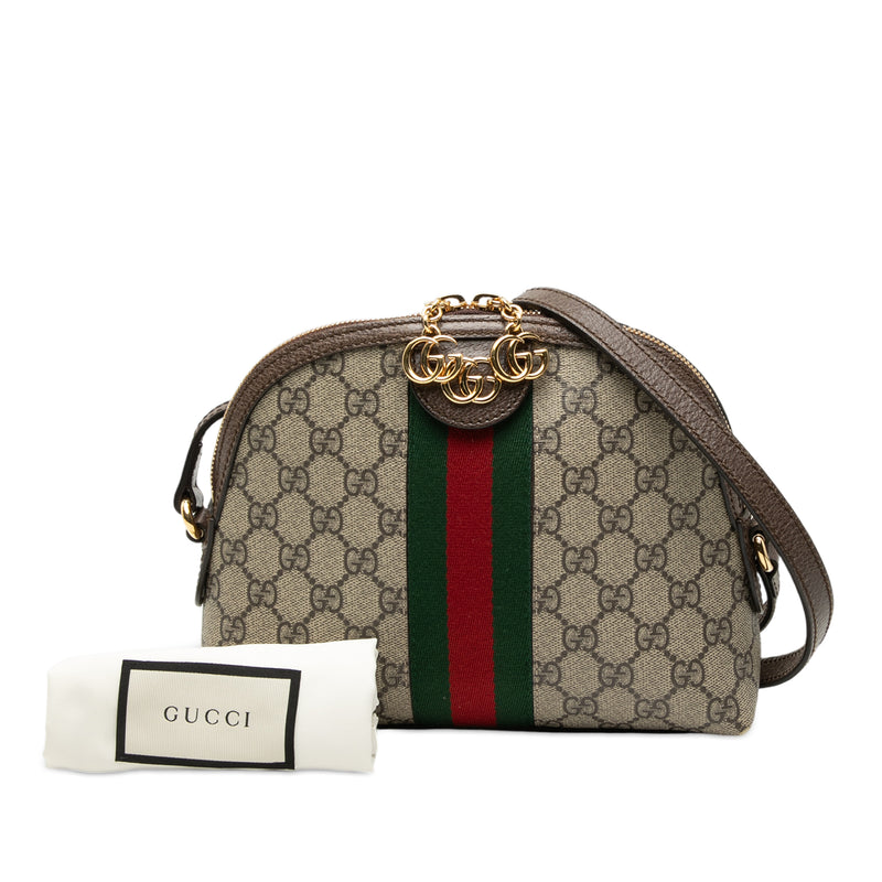 Small GG Supreme Web Ophidia Dome Crossbody - Image 8