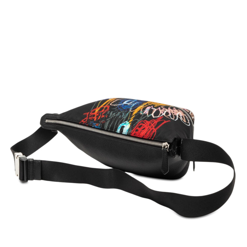 Noel Fielding Leather and Nylon Graffiti Belt Bag - Image 2