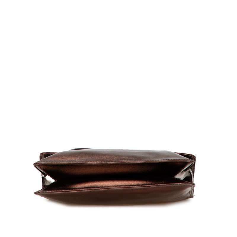 Metallic Lambskin Flap Crossbody - Image 3