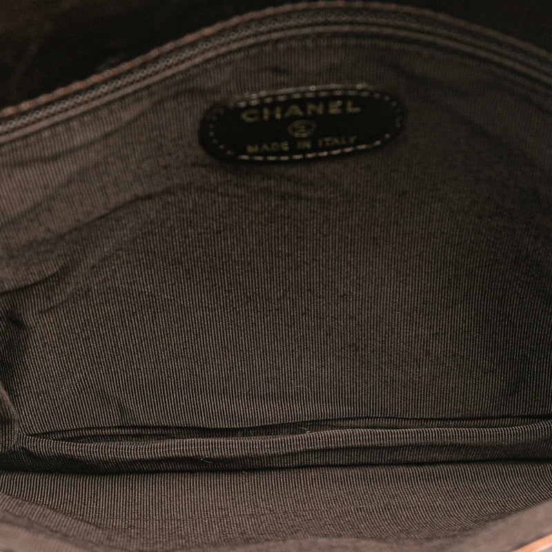 Metallic Lambskin Flap Crossbody - Image 4