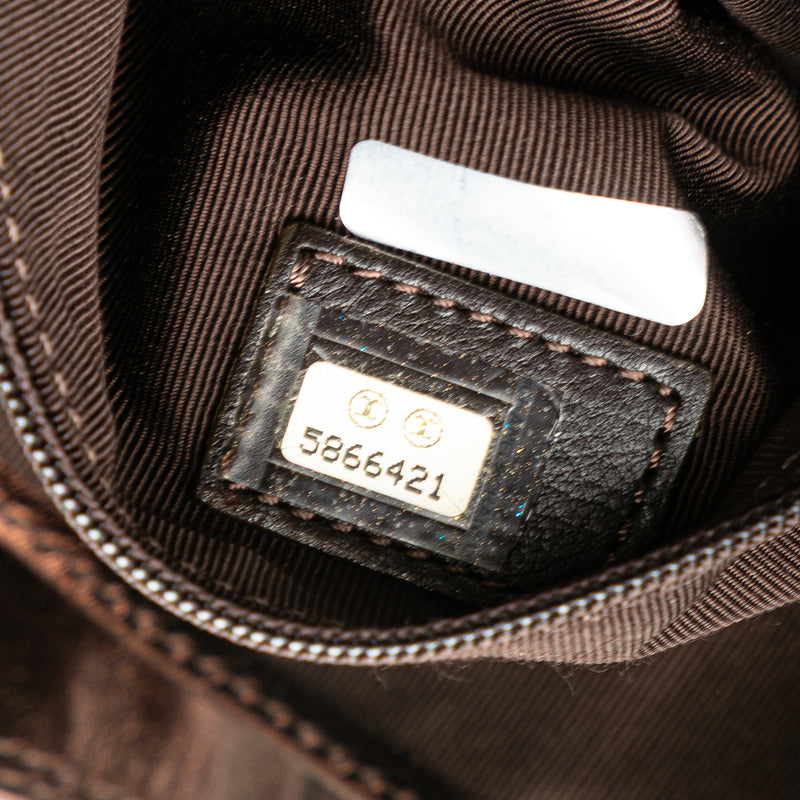 Metallic Lambskin Flap Crossbody - Image 6