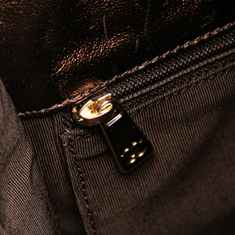 Metallic Lambskin Flap Crossbody - Image 7