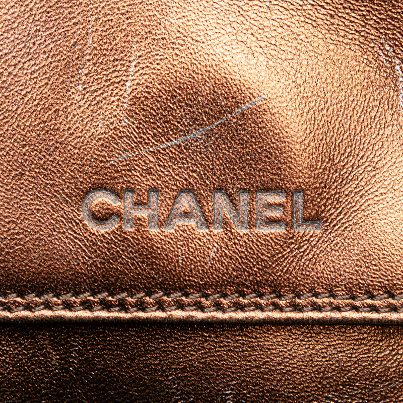 Metallic Lambskin Flap Crossbody - Image 8