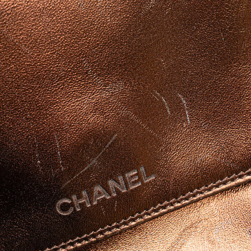 Metallic Lambskin Flap Crossbody - Image 9