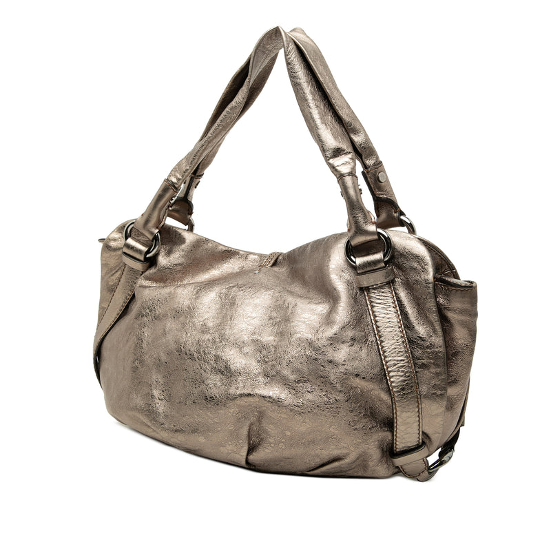 Metallic Calfskin Bittersweet Hobo - Image 2