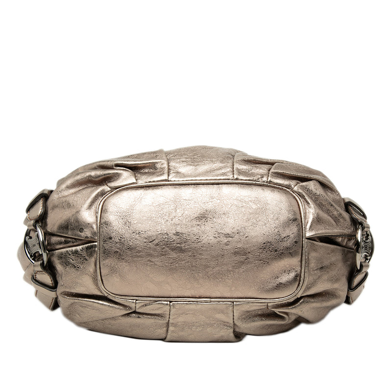 Metallic Calfskin Bittersweet Hobo - Image 3