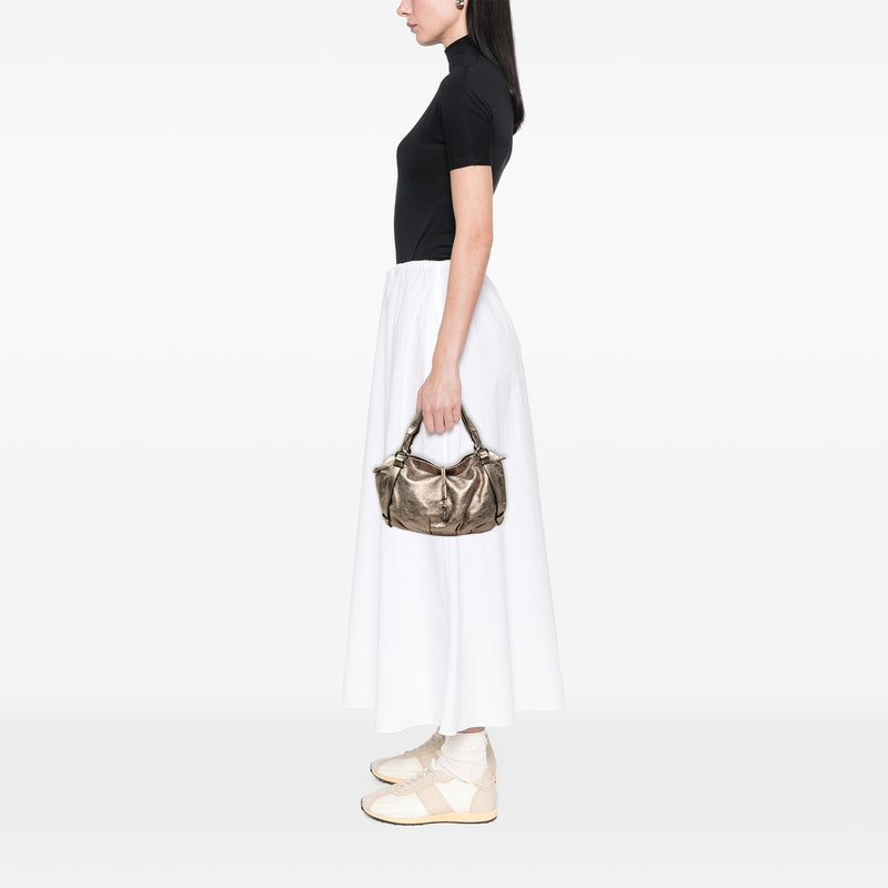 Metallic Calfskin Bittersweet Hobo - Image 6
