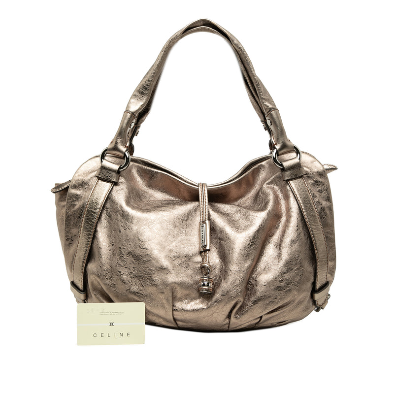 Metallic Calfskin Bittersweet Hobo - Image 7