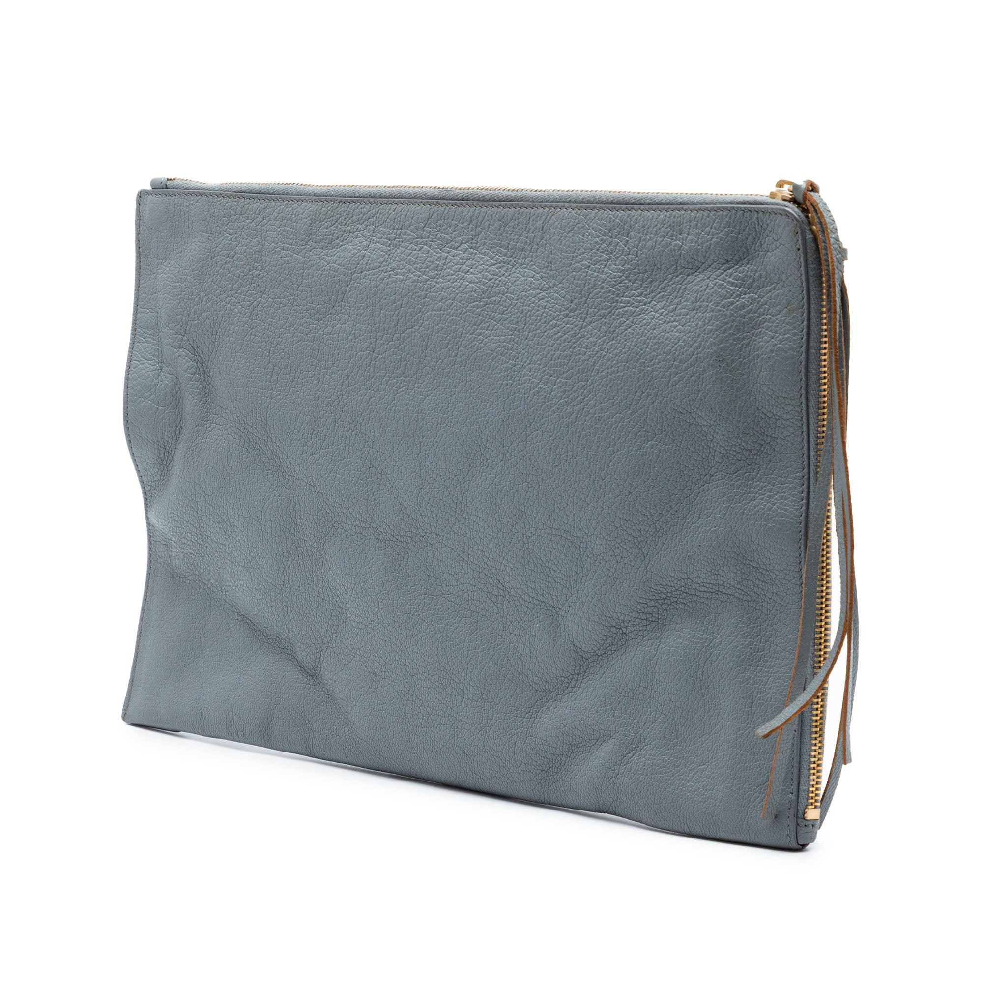 Goatskin Motocross Classic Metallic Edge Clutch - Image 2
