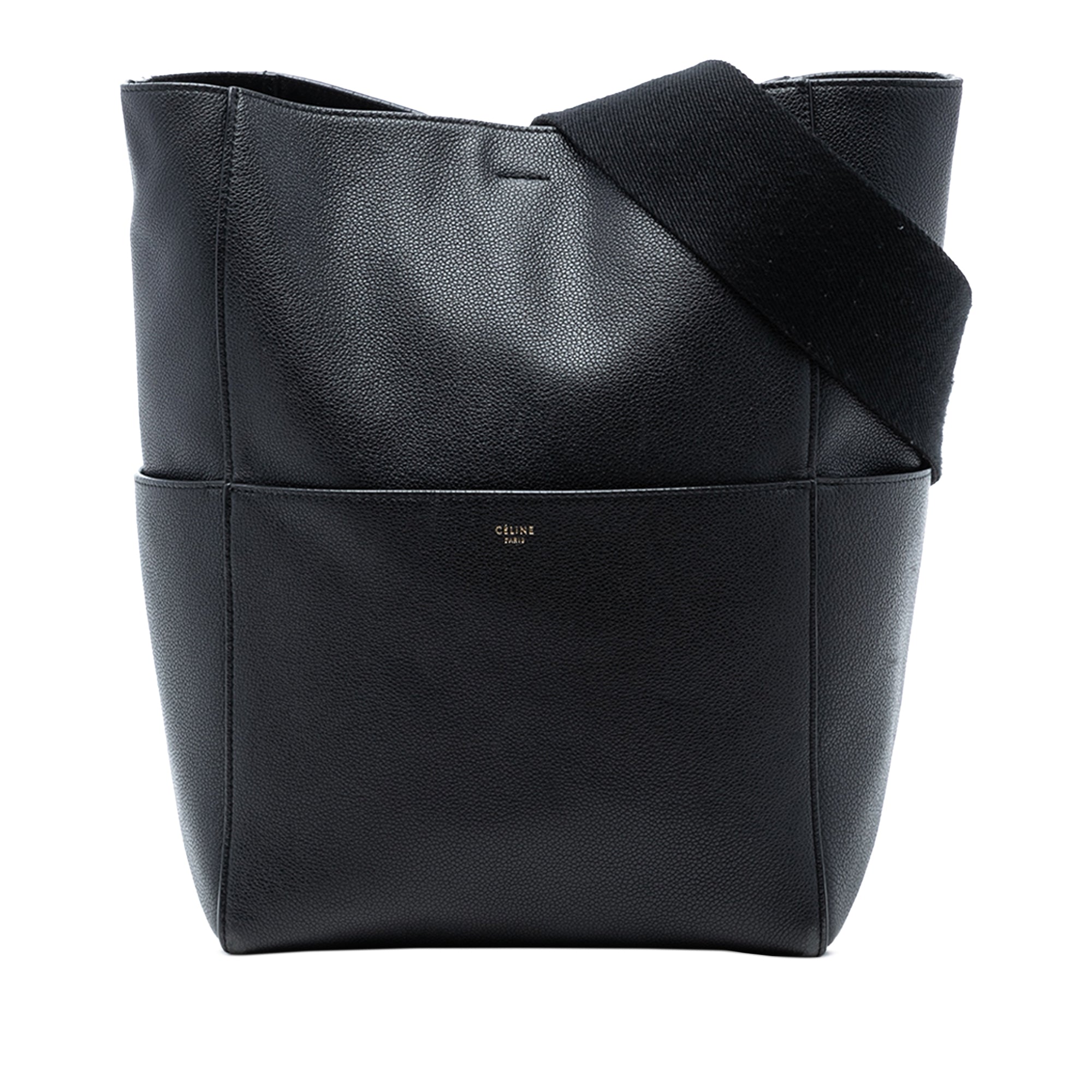 Medium Leather Seau Sangle Bucket Bag - Image 1