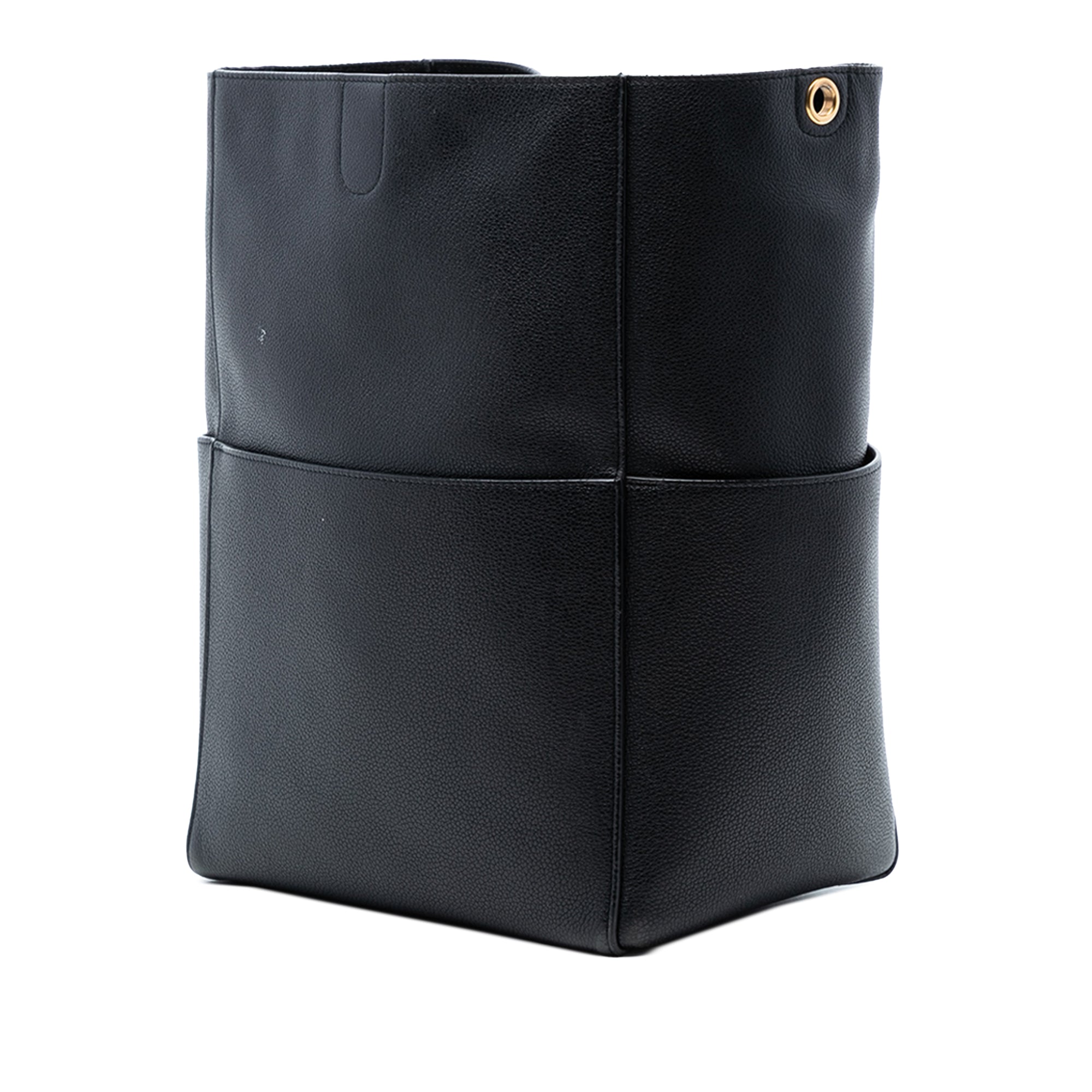 Medium Leather Seau Sangle Bucket Bag - Image 2