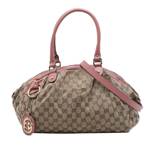 GG Canvas Sukey Satchel - Image 1