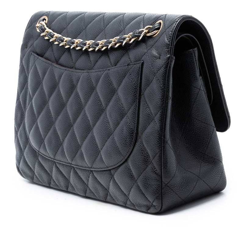 Jumbo Classic Caviar Double Flap - Image 2