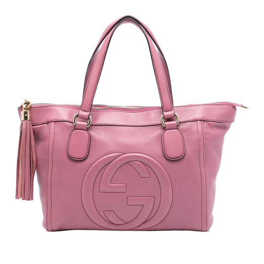 Small Leather Soho Working Tote - Image 1
