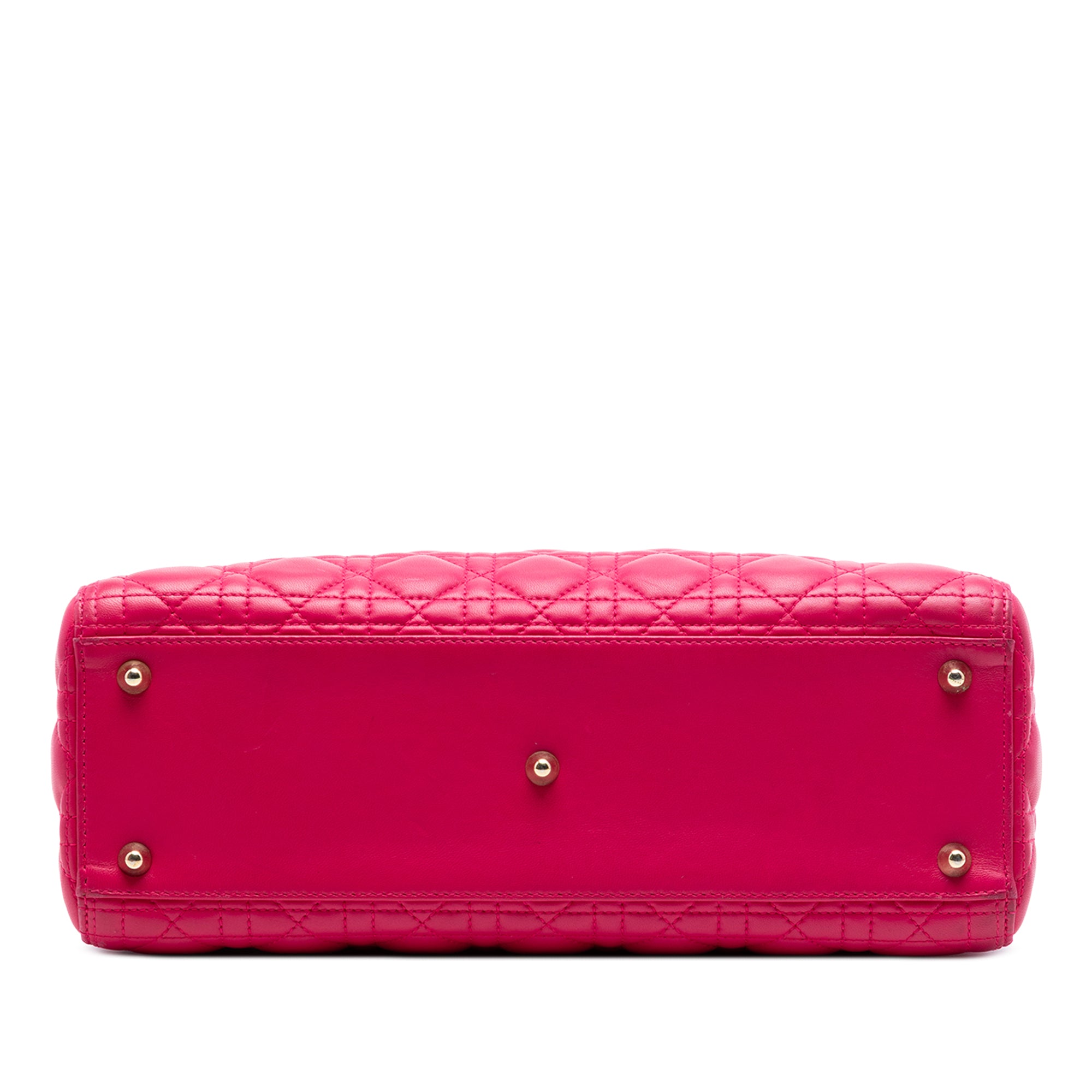Large Lambskin Cannage Lady Dior - Image 3