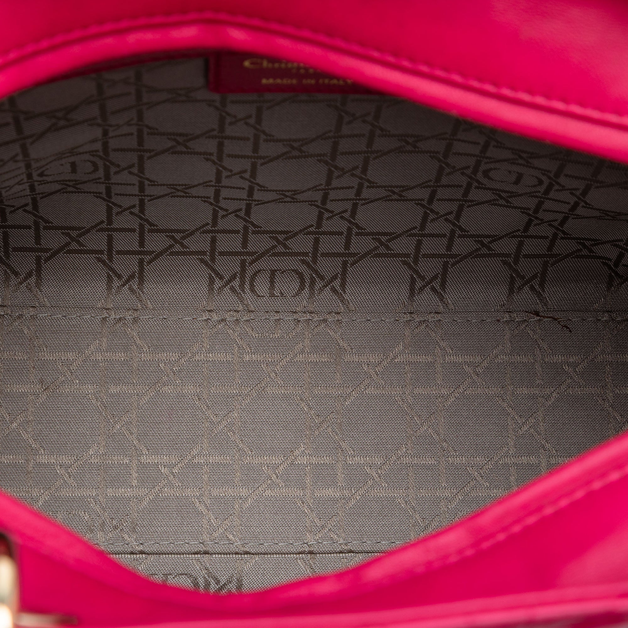 Large Lambskin Cannage Lady Dior - Image 4