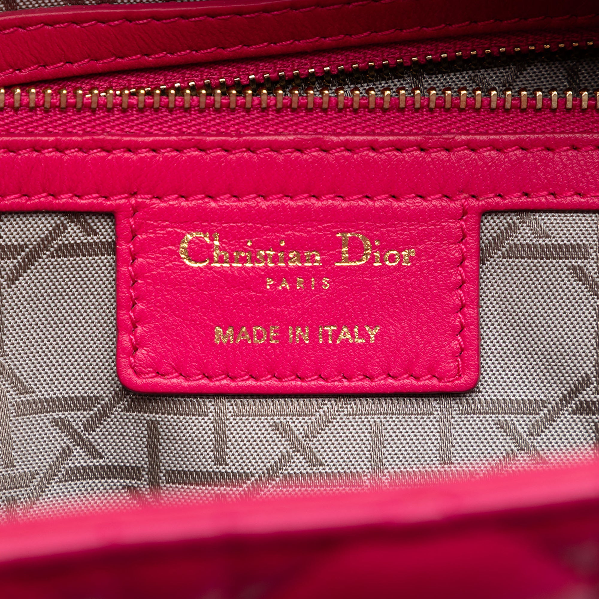 Large Lambskin Cannage Lady Dior - Image 5