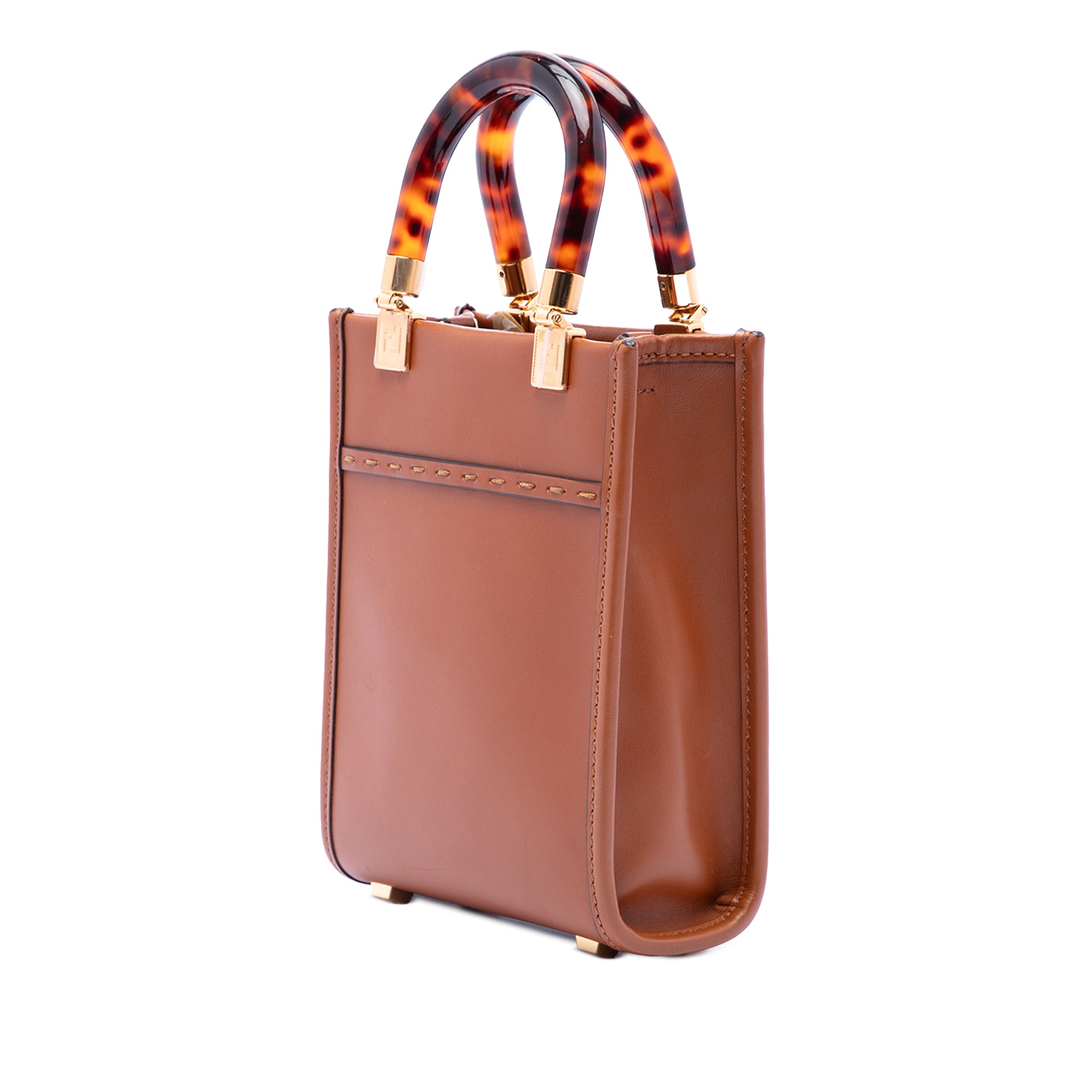 Mini Leather Sunshine Shopper Tote - Image 2
