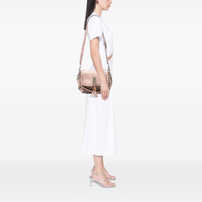 GG Canvas Bella Flap Satchel - Image 7