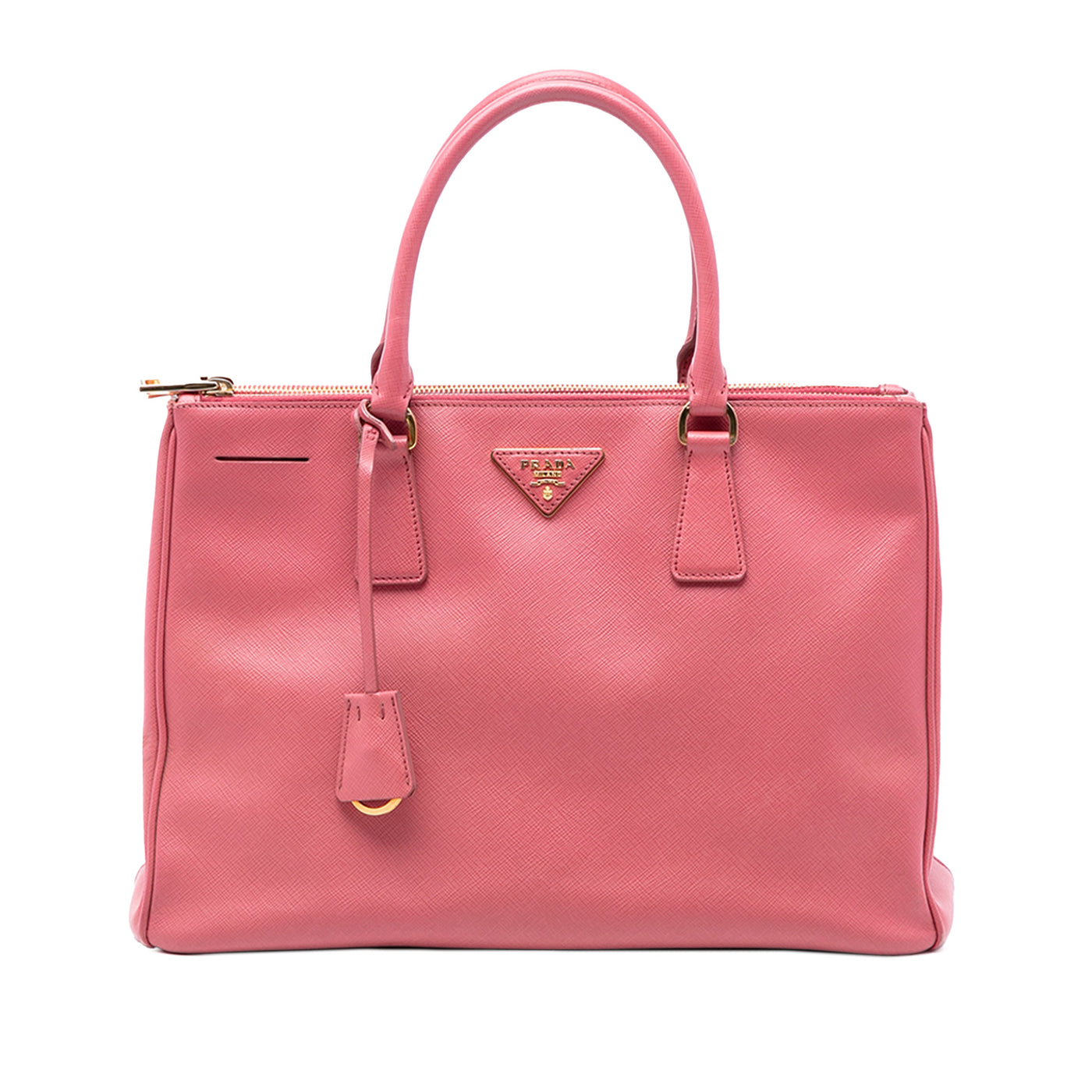 Medium Saffiano Lux Galleria Double Zip Satchel - Image 1