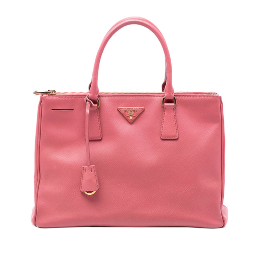Medium Saffiano Lux Galleria Double Zip Satchel - Image 1