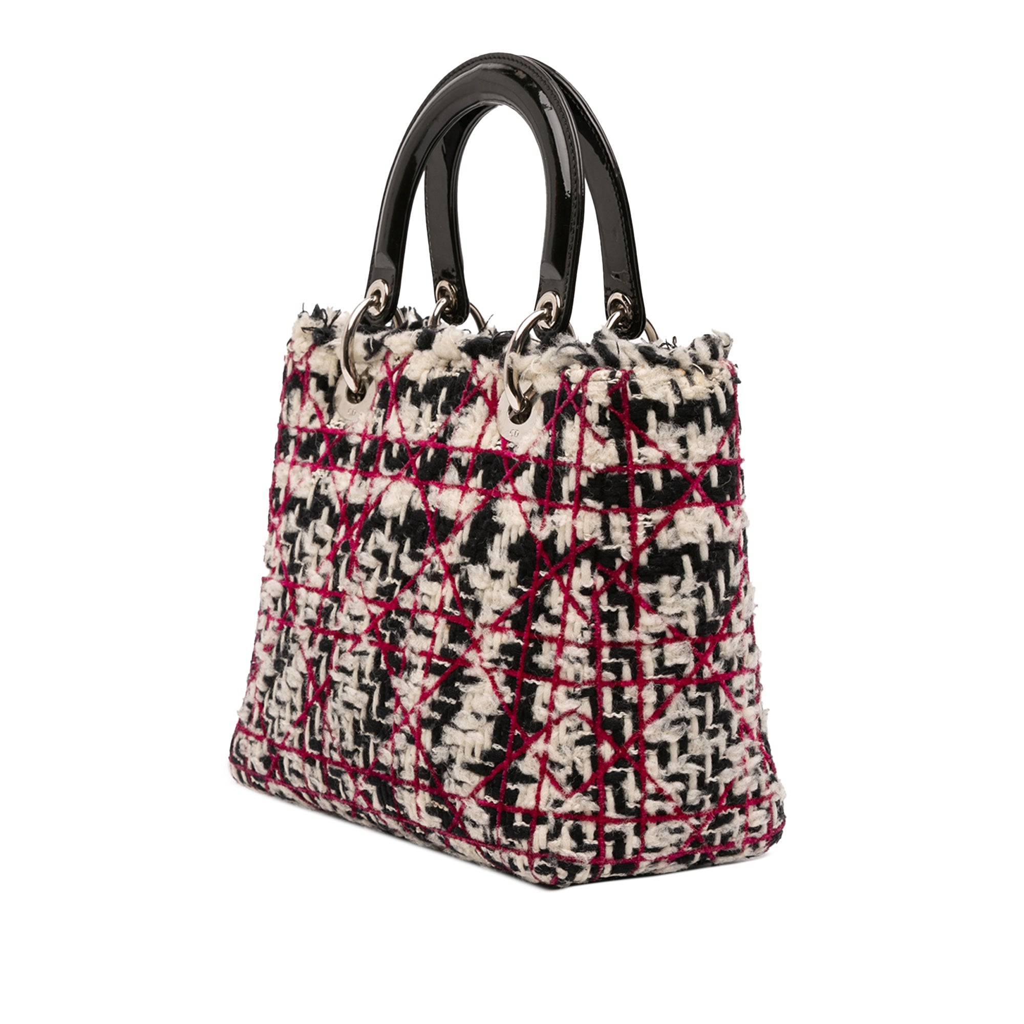 Medium Tweed Cannage Fringe Lady Dior - Image 2