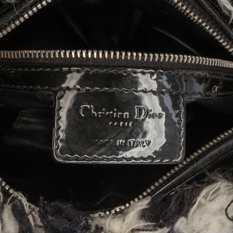 Medium Tweed Cannage Fringe Lady Dior - Image 5