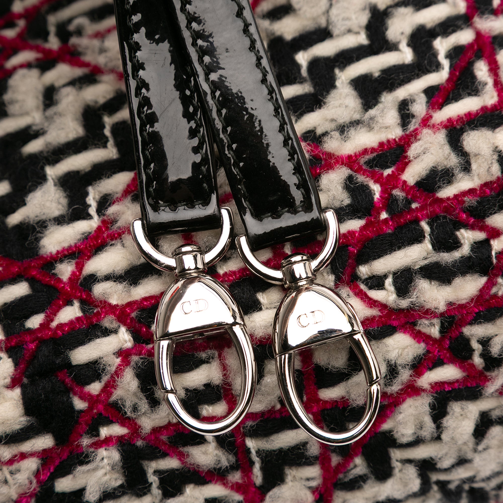 Medium Tweed Cannage Fringe Lady Dior - Image 7