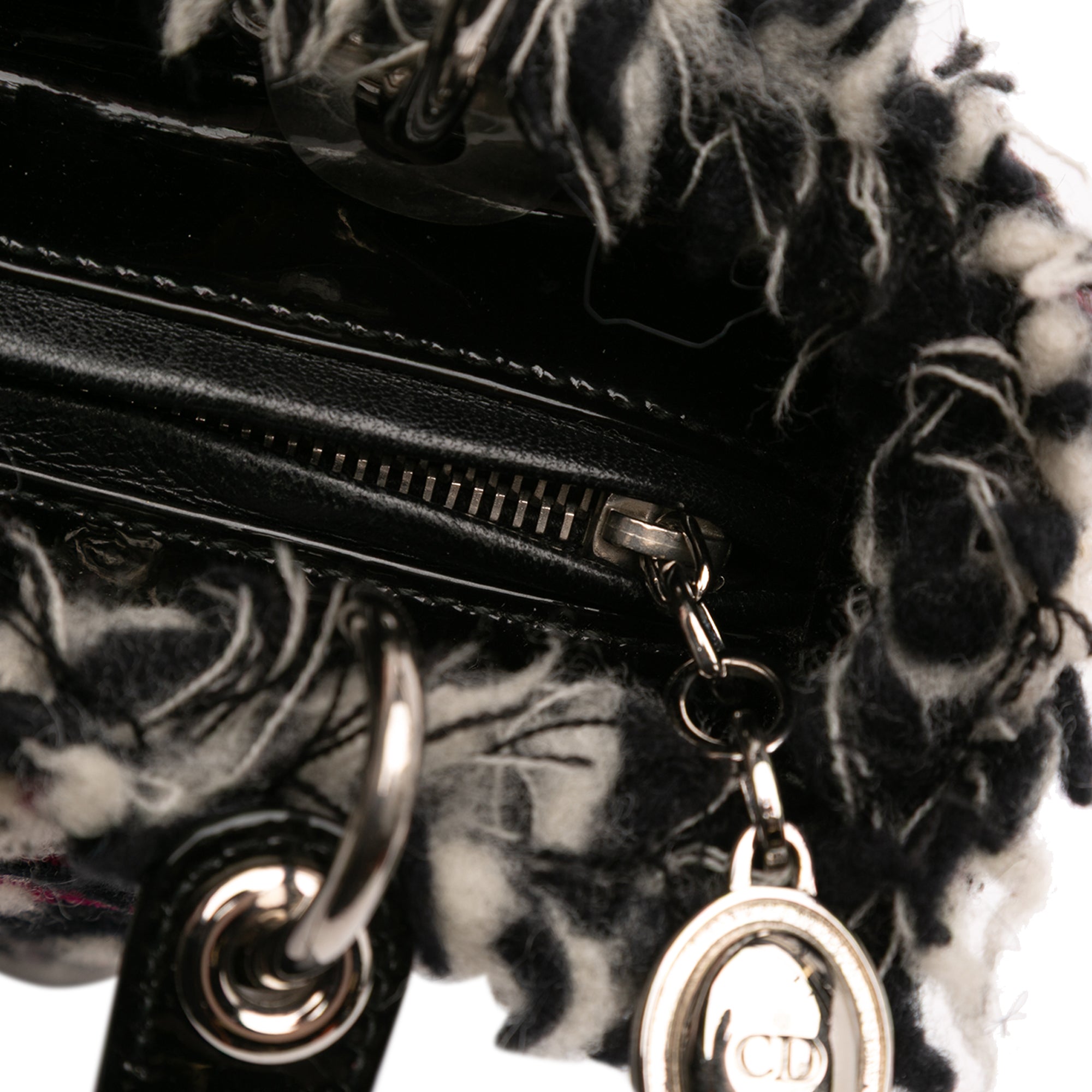 Medium Tweed Cannage Fringe Lady Dior - Image 8