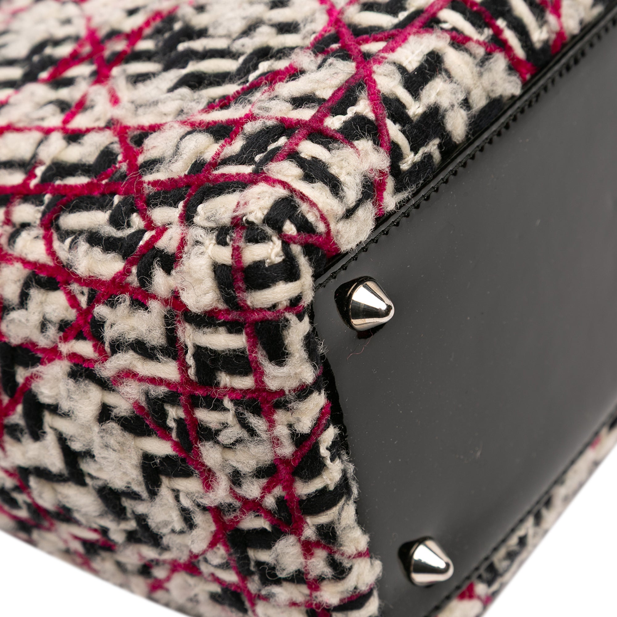 Medium Tweed Cannage Fringe Lady Dior - Image 9