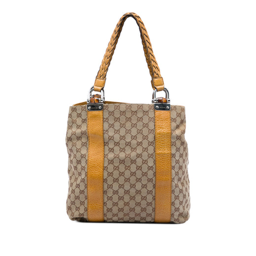 Large GG Canvas Bamboo Libeccio Tote - Image 1