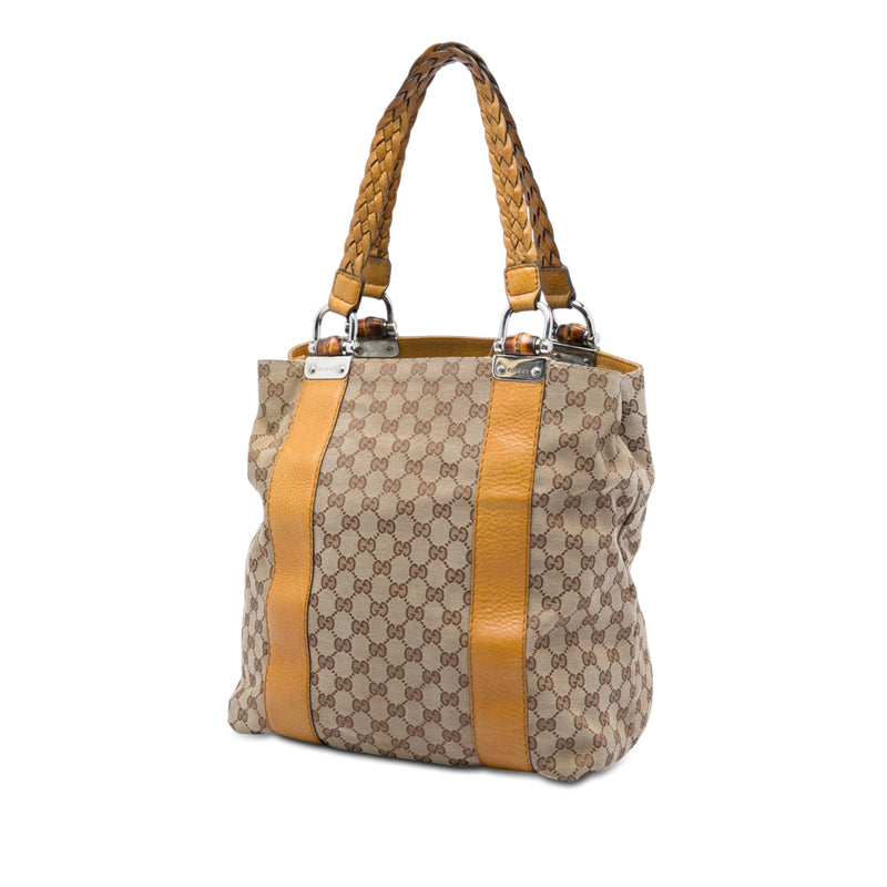 Large GG Canvas Bamboo Libeccio Tote - Image 2