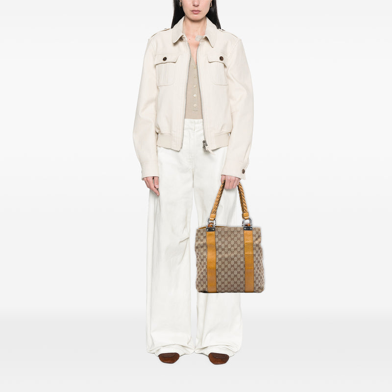 Large GG Canvas Bamboo Libeccio Tote - Image 5