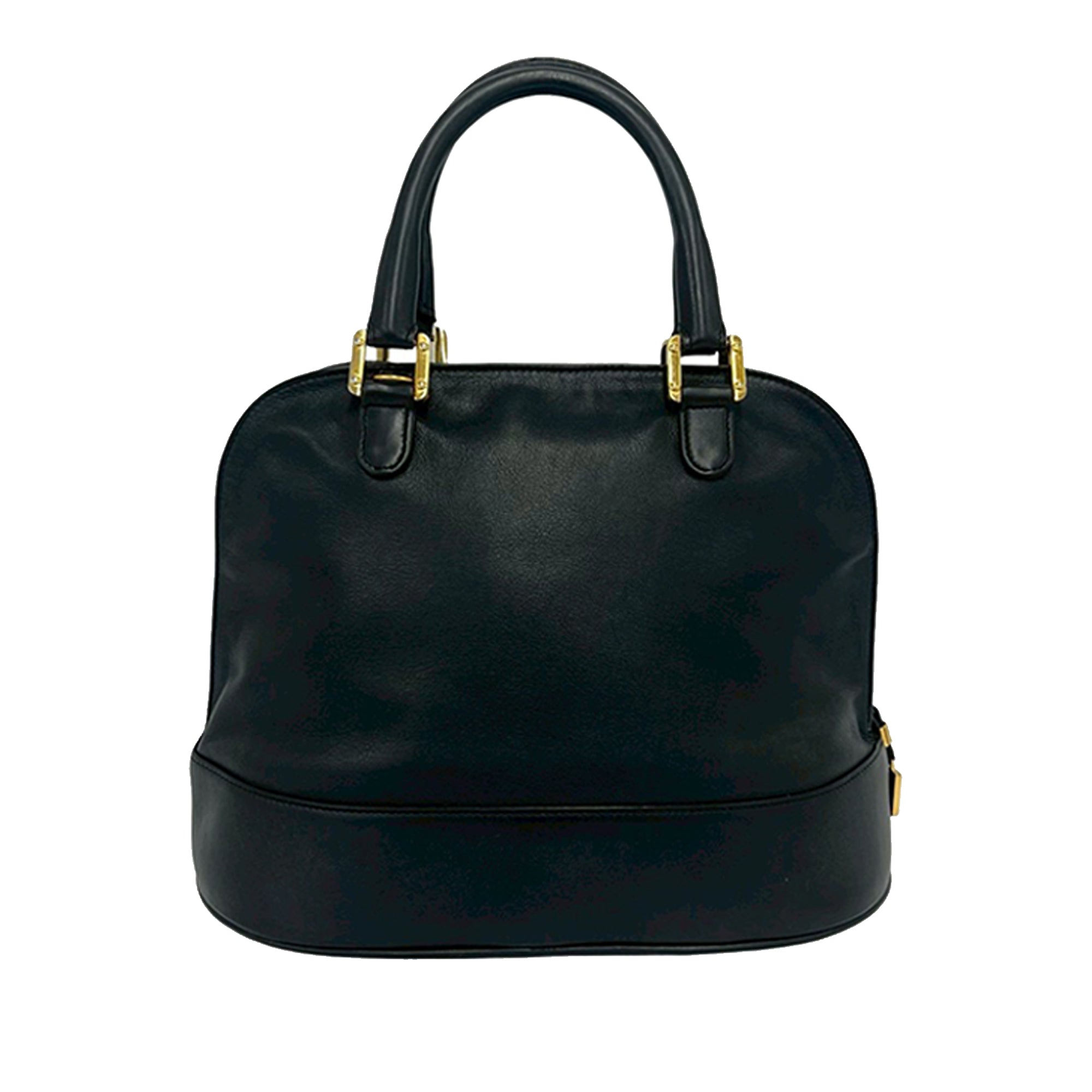 Leather Anagram Dome Satchel - Image 2