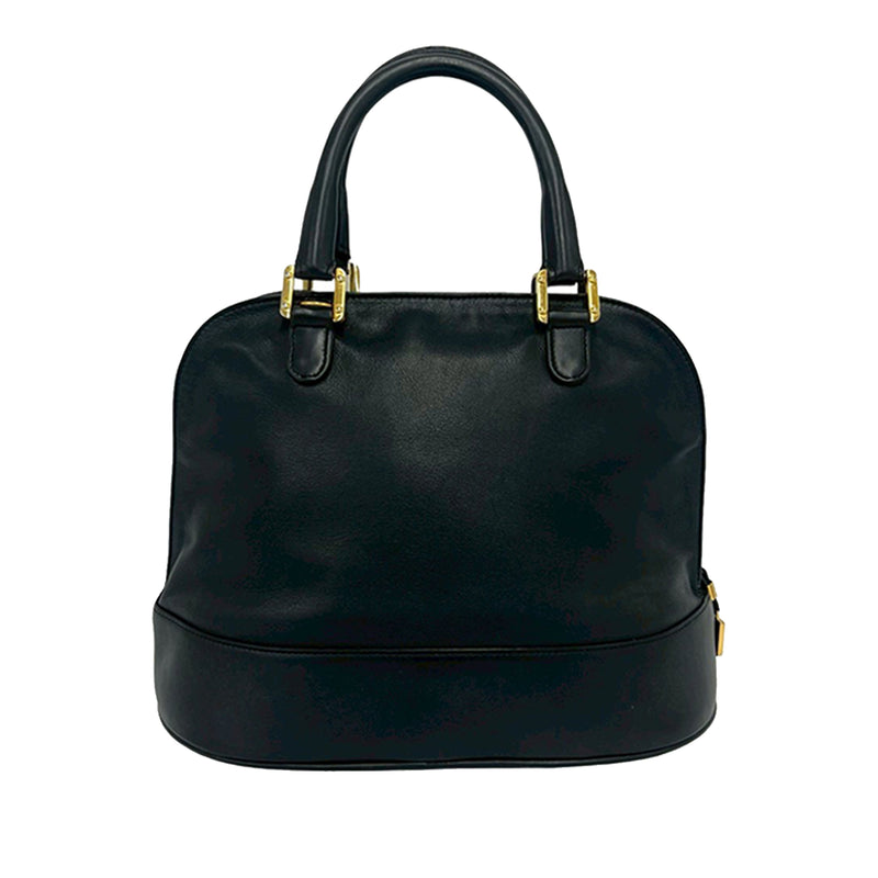 Leather Anagram Dome Satchel - Image 2