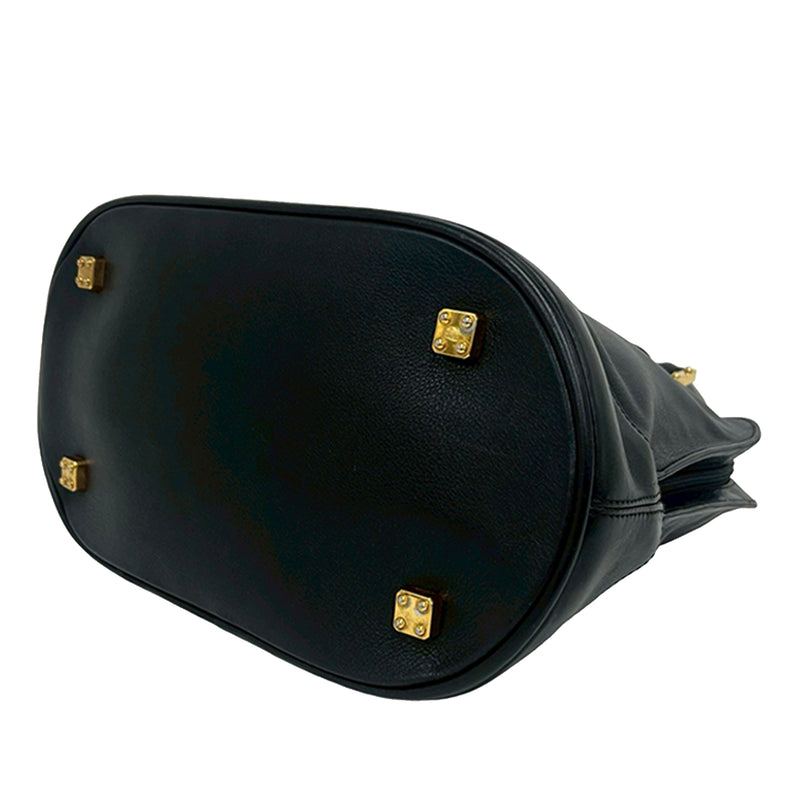 Leather Anagram Dome Satchel - Image 7