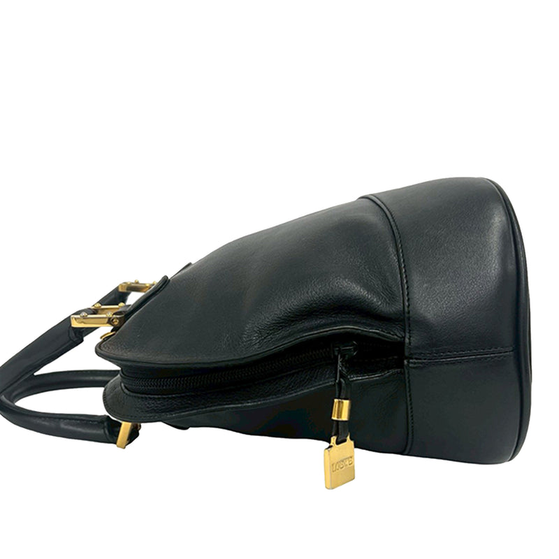 Leather Anagram Dome Satchel - Image 8