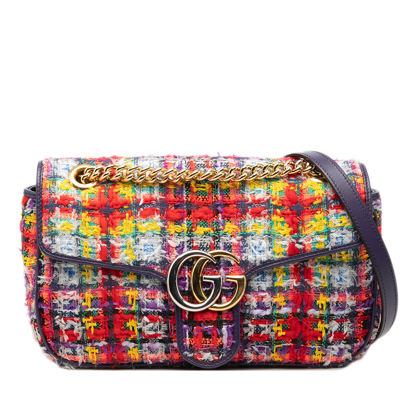 Medium GG Marmont Tweed Shoulder Bag - Image 1